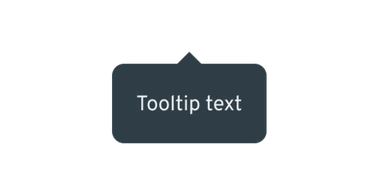 Default tooltip with short text and the arrow on top.